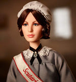 Barbie Inspiring Women Series Florence Nightingale Collectible Doll, Approx. 12-in, Wearing Nurse’s Uniform, Apron and Cap with Doll Stand and Certificate of Authenticity