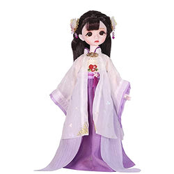 ICY Fortune Days 11 Inch 1/6 Scale Peach Blossoms Wonderland Series 28 Ball Joints Doll, 28 Joints Doll, Best Gift for Girls(Qingwei)