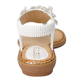 CARETOO Ladies Flat Sandals Shoes, Women Fashion T Strap Summer Flip Flops Sandal, Rhinestone Bling Backstrap Beach Sandal
