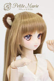 Petite Marie Japan for 1/3 1/4 Doll 23 inch 16 inch 60cm 40cm DD (Dollfie Dream) MDD (DDH-01-10 9-10 inch) BJD Fluffy Fur Raccoon Ears with Pins (Brown) [No.0096] Clothes Only not Include Doll
