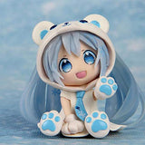 3pcs/Set Q Version Snowman The Polar Bear Miku Japanese Anime Figures Action Toy PVC Model Collection Girls Kids Lover Gift