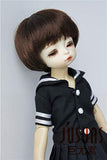 Doll Wigs JD350 Short Bobo Cut Synthetic Fiber Doll Wigs 1/6 1/8 BJD Doll Accessories (Chocolate Brown, 6-7inch)