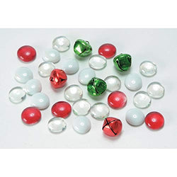 Darice Bulk Buy DIY Crafts Glass Gems Jingle Bells Assortment 16 ounces (12-Pack) 1151-92