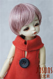 Jusuns D28053 1/6 YOSD Enfant Baby Short BJD Wig 6-7inch (15.5-17.5cm) Synthetc Mohair Doll Wigs Blend Dark Pink