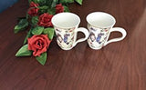 Lightahead Royal Bone China Unique Set Of Two Coffee/Tea Mugs in an Family of Owls Design