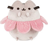 GUND Pink Flower Petals Pusheen Plush Stuffed Animal Cat, Gray and Pink, 9.5”