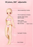YYDM 1/4 bjd Doll 16 inch bjd Dolls Anime 30 Ball Joint Doll Simulation Girl Toy Set The Best Gift for Kids (E)