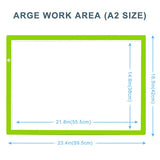 LitEnergy A2 LED Copy Board Light Tracing Box, Ultra-Thin Adjustable Artcraft LED Trace Light Pad for Tattoo Drawing, Streaming, Sketching, Animation, Stenciling (Green)