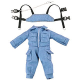 niannyyhouse Tactical Suit Vest Onesies 5 Colors Ob11 1/12 BJD Doll Clothes (Blue)