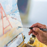 VIKEWE Miniature Paint Brushes Set - 18 PCS Detail Paint Brushes Kit for Painting and Fine Detailing, Artist Paint Brush with Ergonomic Triangular Handle for Art, Acrylic, Oil, Watercolor, Face, Model