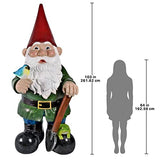 Garden Gnome Statue - Gottfried the Giant's Bigger Brother Gnome - Outdoor Garden Gnomes - Lawn Gnome