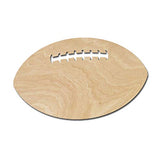 Football Wood Cutouts for crafts, Laser Cut Wood Shapes 5mm thick Baltic Birch Wood, Multiple Sizes Available