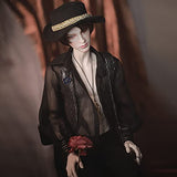 ZDD 68cm BJD Tattoo Uncle Doll 1/3 SD Dolls Ball Jointed Doll DIY Toy with Full Set Clothes Shoes Wig Makeup Cosplay Fashion Dolls Best Gift for Child