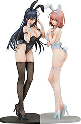 Ikomochi Original Characters: Black Bunny Aoi and White Bunny Natsume 1:6 Scale PVC Figure Set
