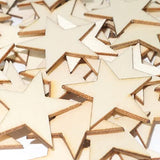 HADDIY 1 Inch Small Wooden Stars for Crafts,200 Pcs Unfinished Wood Star Cutouts Ornaments for Wooden Flags Making and Art Craft