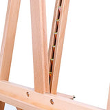 Mont Marte Signature Tilting Box Floor Easel Beech Wood, Holds Canvases up to 92cm (36.2in) in Height, Angle Adjustment, Sturdy Base, Built-in Drawers for Art Supplies, Artist Painting Easel.