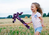 SUIYUEOUR Plush Sword/Pickaxe Weapon Action Figure Accessory for Kids Boy Girl Role Play Toy - 18“ Set of 2