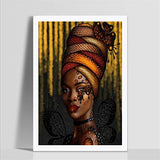Full 5D DIY Diamond Painting Rhinestone Butterfly African Girl Pictures of Crystals Embroidery Kits Arts, Crafts & Sewing Cross Stitch (African Girl)