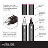 Spectrum Noir Classique ‘Hint of’ Blend Twin Tip Blendable Alcohol Based Marker Set with Japanese Nibs-Pack of 6-Perfect for Coloring, Drawing & Illustration (Delicate Florals Pack) SN-CS6-DEF