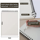 9 x 12 inches Sketch Book, Top Spiral Bound Sketch Pad, 1 Pack 100-Sheets (68lb/100gsm), Acid Free Art Sketchbook Artistic Drawing Painting Writing Paper for Kids Adults Beginners Artists