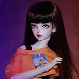 MEESock Girl BJD Doll 1/4 41cm Handmade Ball Jointed SD Dolls Cosplay Fashion Dolls Surprise Gift, with Clothes Shoes Wig Makeup