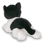 Bearington Lil' Domino Small Plush Stuffed Animal Black and White Tuxedo Cat, Kitten 8 inch