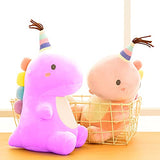 Ahlulu Cute Dinosaur Plush Toy 10" Soft Stuffed Animal Doll for Kids Babies Toddlers, Purple
