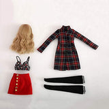 MZBZYU 1/3 BJD Doll 23.22 inch 59CM Full Set with Costume Accessories Ball Jointed DIY Handmade Girl Doll Model Toy,B