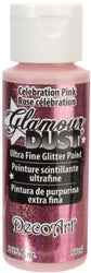 Glamour Dust Glitter Paint 2oz-Celebration Pink