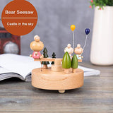 Smartyou Music Box, Seesaw Wooden Music Box, Gifts for Girls, Boys on Birthday, Graduation Days (Bear Seesaw)