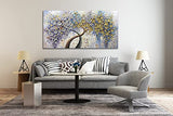 V-inspire Art,30x60 Inch Modern 3D Hand Painted Lucky Tree Oil Paintings Acrylic Painted Wood Frame Abstract Canvas Wall Art Decor