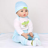 Kaydora Reborn Baby Doll Boy, 22 inch Soft Weighted Body, Cute Lifelike Handmade Silicone Doll