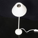 BARMI 1/12 Scale 12V Lighting Shell Shape Floor Lamp Dollhouse Miniature Decoration,Perfect DIY Dollhouse Toy Gift Set