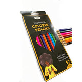 Entrepreneurs Color Too Colored Pencils, Inspirational Coloring Pencils for Adult Coloring Books, Set of 12, Multicolor
