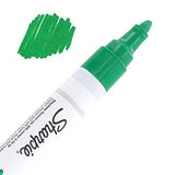 Sharpie Oil-Based Paint Marker, Medium Point, Green Ink, Pack of 3
