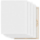 Arteza 36x48” Stretched White Blank Canvas, Bulk Pack of 5, Primed, 100% Cotton for Painting,