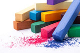 Colour Block Soft Pastel Art Set, 100 Color Square Chalk Pastels in a Deluxe Wooden Box