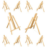 Parts3A 10Pc Wooden Easel,16"Easel Stand,Easel for Painting canvases,Foldable A Frame Wood Easel Adjustable Table Easel for Kids,Oil Water Painting,Students Classroom Etc.