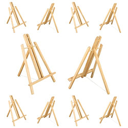 VISWIN 63 Wooden Tripod Display Easel Stand for Wedding Sign, Poster, A-Frame Artist Easel Floor with Tray for Painting, Can