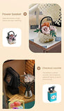 Flever Dollhouse Miniature DIY House Kit Creative Room with Furniture for Romantic Artwork Gift (Sweet Cake Station)