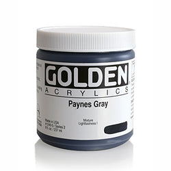 Golden Heavy Body Acrylic, 8 Ounce, Paynes Gray