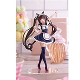 TANSHOW Nekopara Chocola Vanilla Figure PVC Maid Anime Action Collection Model 7.1 Inch (Chocola)