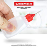 Bestsupplier 12 Pcs 30ml / 1 Ounce Empty Needle Tip Glue Bottle Applicator DIY Quilling Tool Precision Bottle (Random Color)