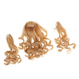 CUTICATE Bjd Doll Wig 1/3 HighTemperature Wire Long Light Yellow Wavy Dolls Hair Wig