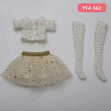 N N Doll Clothes 1/4 Pink Red Style for Kid Body Doll Accessories YF4to177pink Fullset 6 Points Body