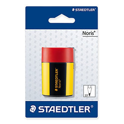 STAEDTLER 511 004 Noris Pencil Sharpener Black Round Pack Of 1 On Blister Card