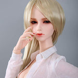ZDD 63.5CM  BJD 1/3 Scale Super Flexible Female Figure Dolls Full Set Blonde Hair Wig + Clothes+ Makeup