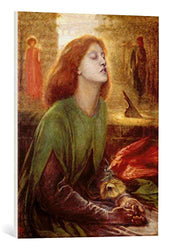 kunst für alle Canvas Print: Dante Charles Gabriel Rossetti Beata Beatrix Fine Art Print, Canvas on Stretcher, Ready to Hang Wall Picture, 19.7x25.6 inch / 50x65 cm