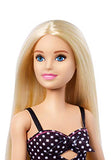 Barbie Fashionistas Doll with Long Blonde Hair Wearing Polka Dot Dress and Accessories, for 3 to 8 Year Olds