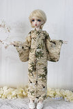 CHEL bjd OB27 SD Doll Clothes, 3 Minute Doll, 1/3 Minute, 1/4, 1/6, Female Doll, Spherical Joint Doll Costume, Alice, Made, Miko, Japanese Clothing, Kimono Set, (1/3, C)